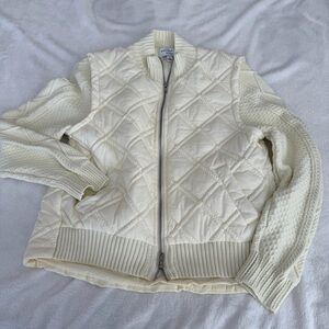Current Air Quilted Sweater Jacket